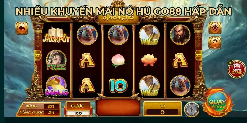Nhiều khuyến mãi Nổ hũ Go88 hấp dẫn
