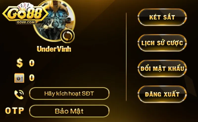 Cách thức xác minh tài khoản Go88