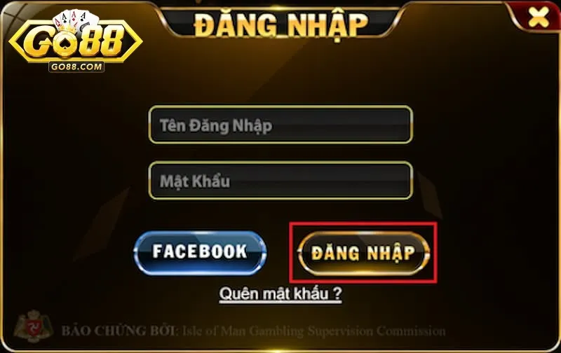 Lưu ý khi đăng nhập Go88