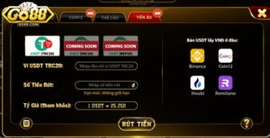 Rút tiền Go88 bằng tiền ảo