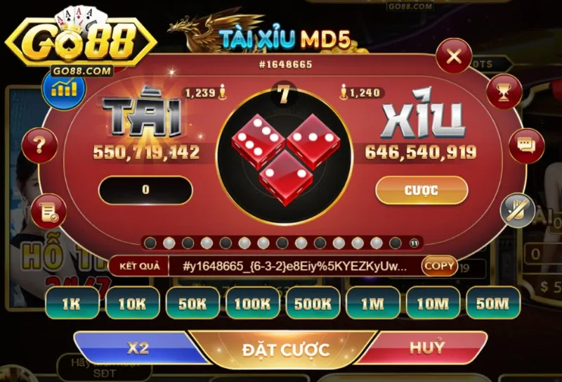Kinh nghiệm dự đoán tài xỉu MD5 Go88