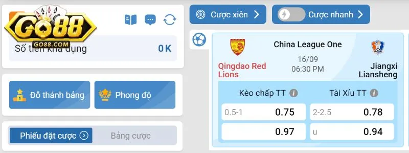 Cá độ thể thao Go88